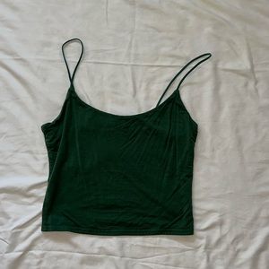 Dark green crop top